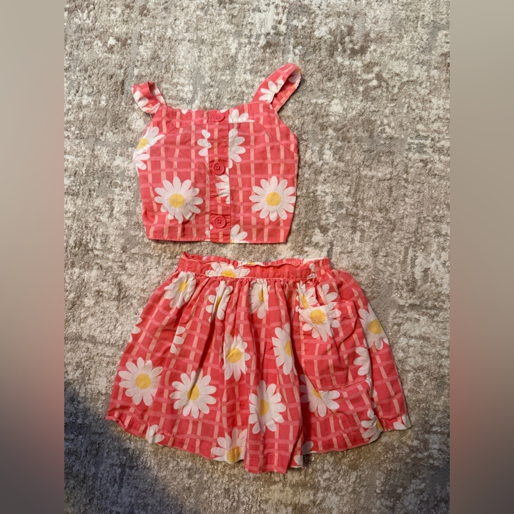 Peppa Pig Pink Floral Kids Matching Set size 4T